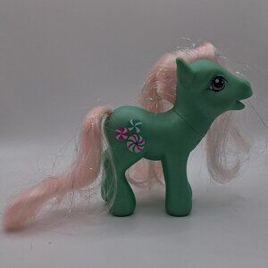 G3 My Little Pony MINTY Peppermint Candy Tinsel Hair MLP 2002